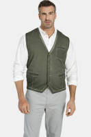 Charles Colby +FIT Collectie gilet DUKE STOUD Plus Size kaki