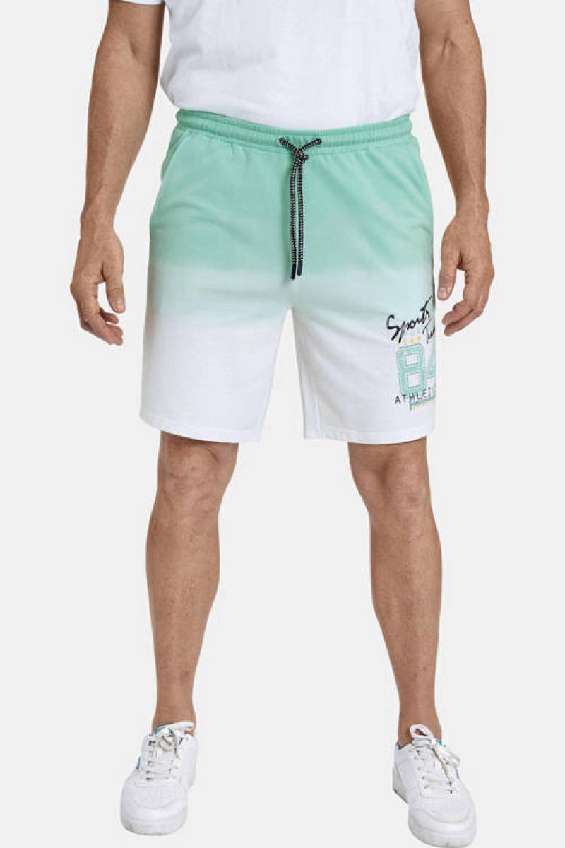 Jan Vanderstorm dip-dye regular fit short PANU Plus Size turqoise