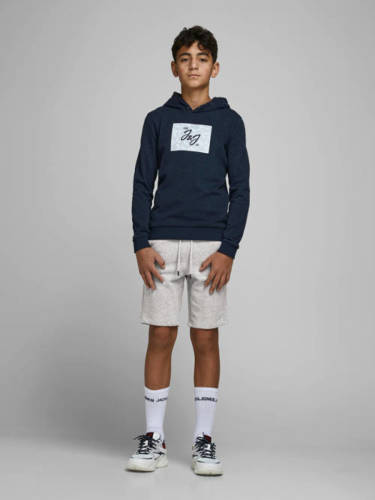 Jack & Jones JUNIOR short JJI met logo grijs melange