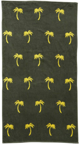BEACHWAVE kinderstrandlaken Palm (150x80 cm) Groen/geel