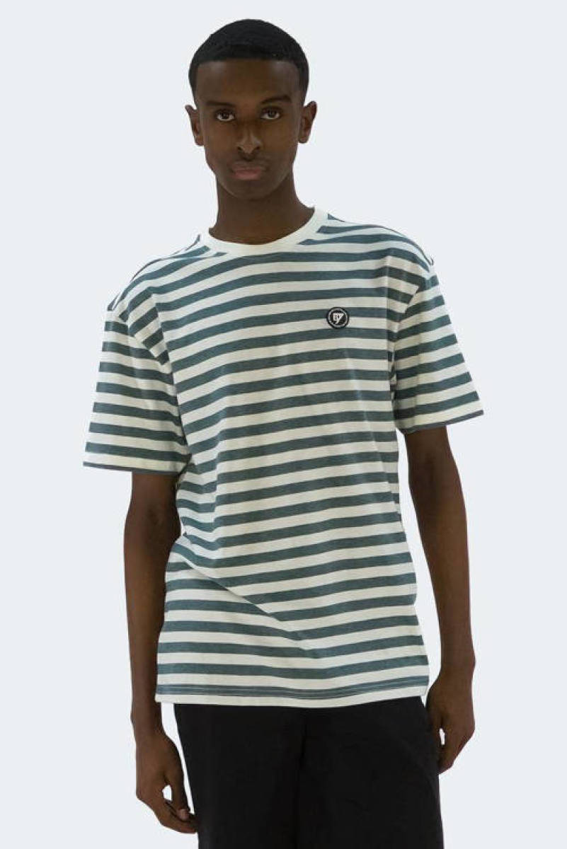 Bellaire gestreept T-shirt groen
