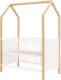 ToiToiKids Homy Ledikant - 60x120 cm. - Matt Black/Natural