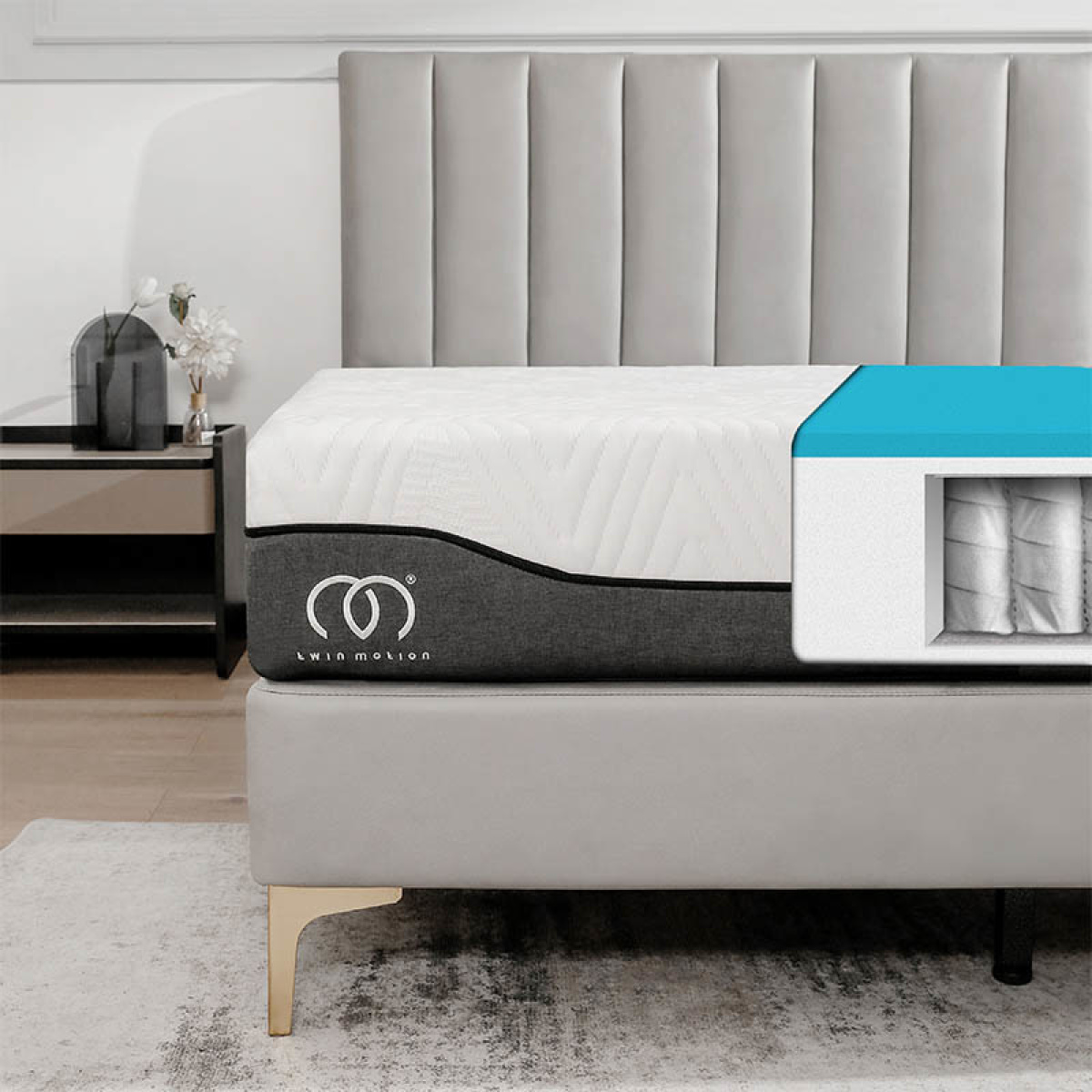 Twin Motion Hybrid Gel Pocketveren Matras 80 x 200