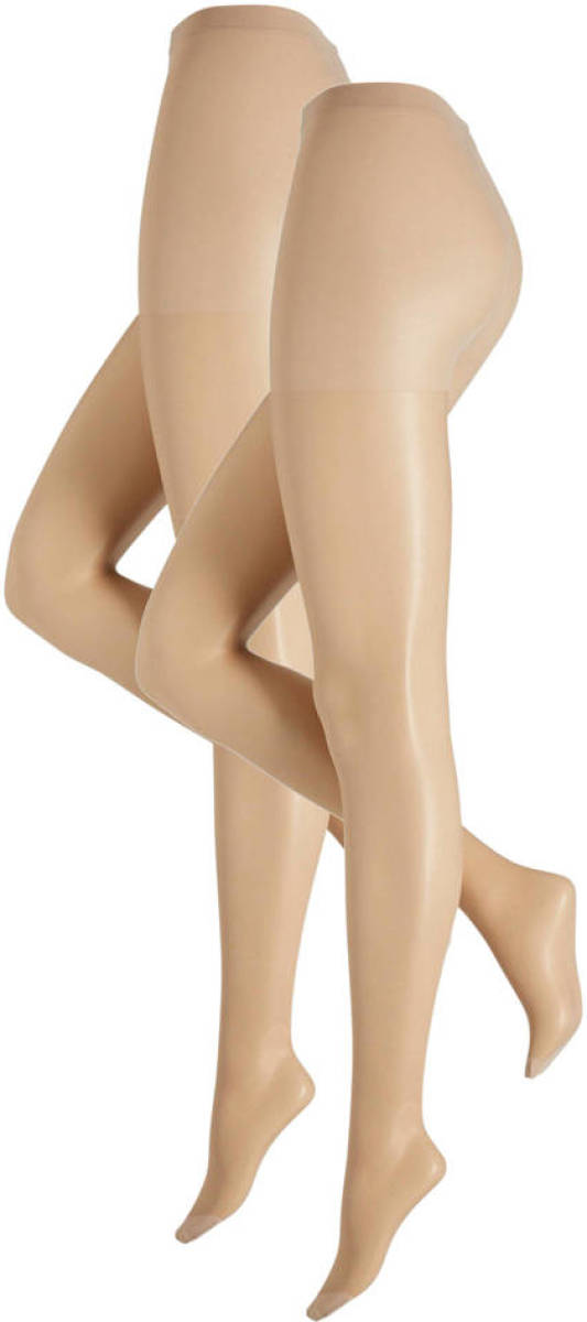 whkmp's own panty 15 denier set van 2 beige