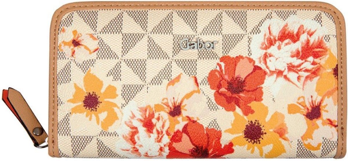 Gabor Portemonnee BARINA FLOWER WALLET Long zip wallet