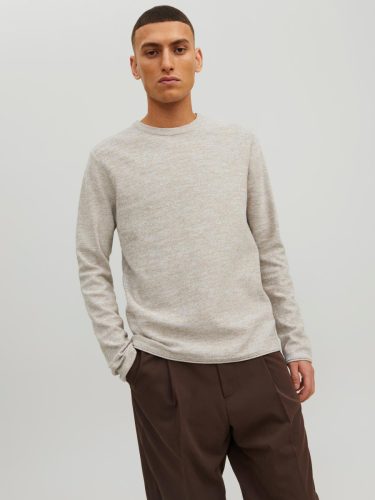 Jack & Jones Trui met ronde hals JJESUMMER LINEN KNIT CREW NECK SN