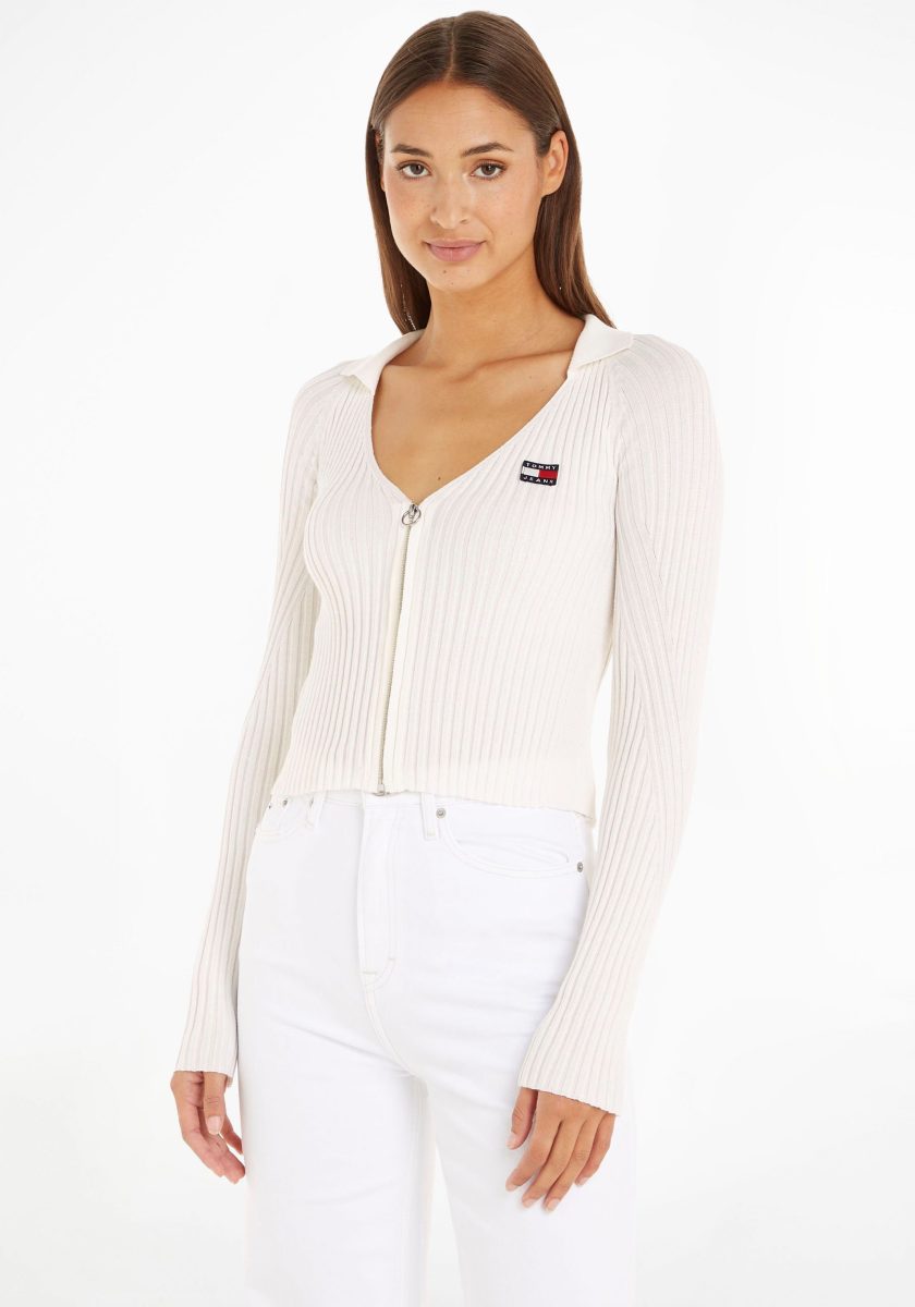 Tommy Jeans Vest TJW XS BADGE V-NECK ZIP THRU