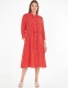 Tommy hilfiger Jurk met overhemdkraag CUPRO ROPE ST MIDI SHIRT DRESS