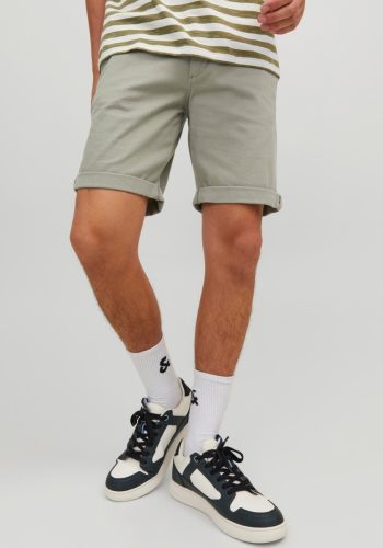 Jack & Jones PANTS STUDIO gemêleerde regular fit short JPSTFURY tea