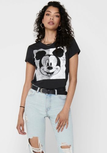 Only Shirt met korte mouwen ONLMICKEY MINNIE FACE S/S T-SHIRT JRS