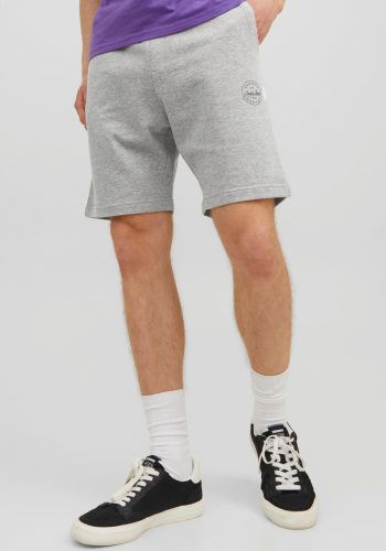 Jack & Jones PANTS STUDIO gemêleerde regular fit short light grey melange