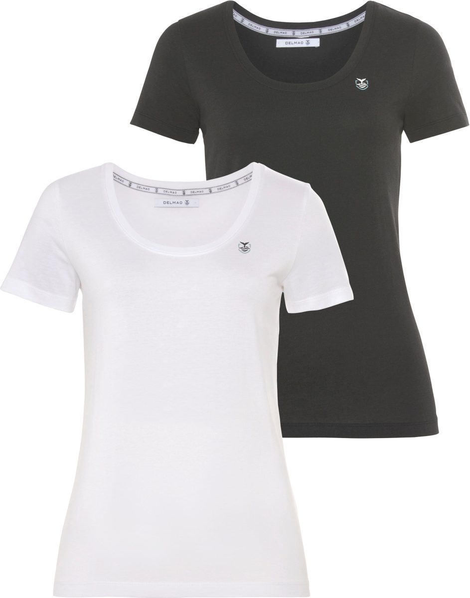 DELMAO T-shirt (voordeelset, 2-delig, Set van 2)