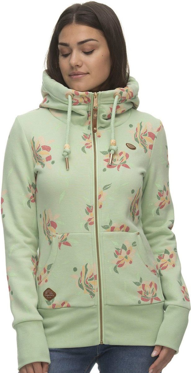Ragwear Capuchonsweatvest NESKA FLOWER ZIP