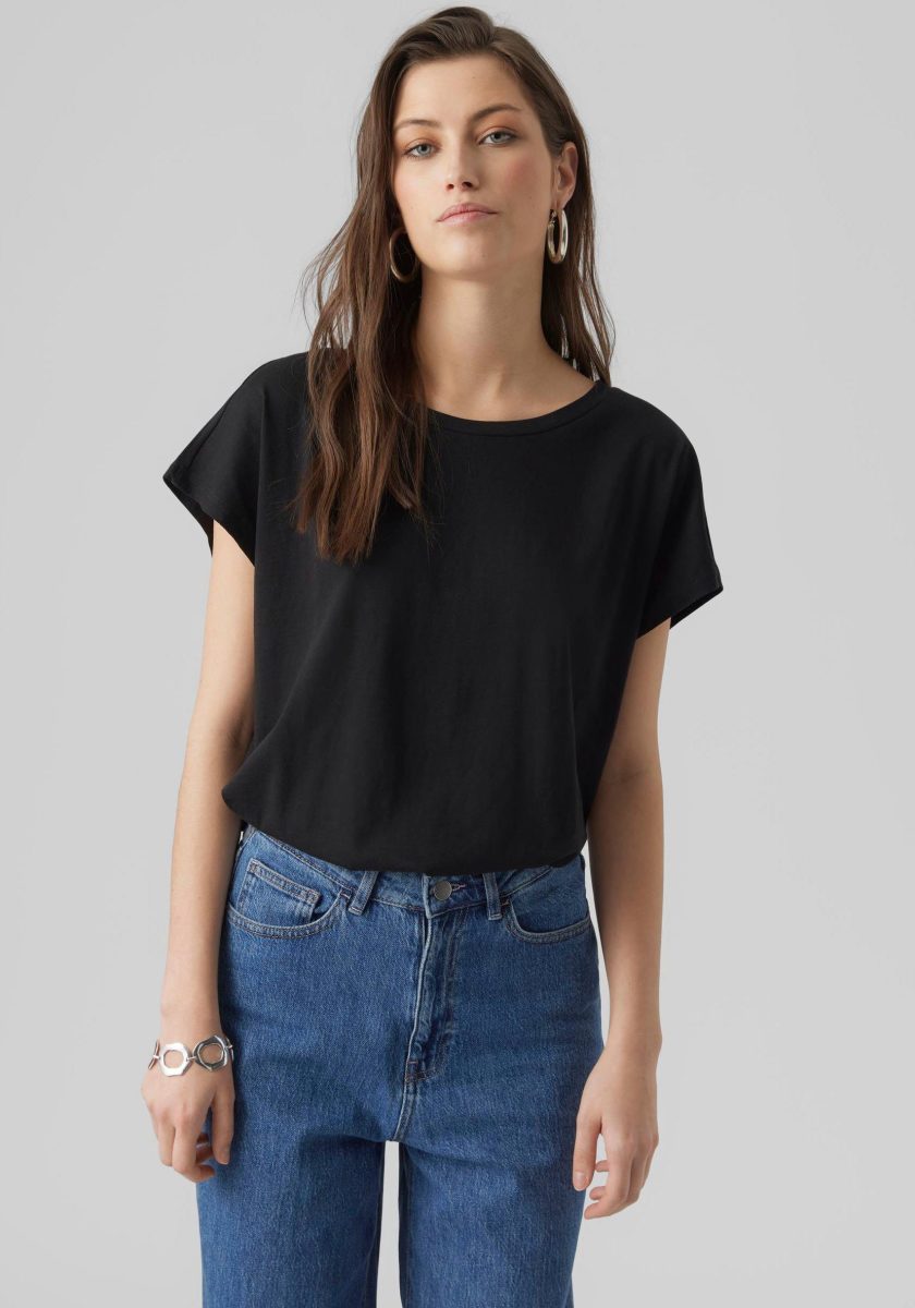VERO MODA Shirt met korte mouwen VMPIA SS WIDE TOP NOOS