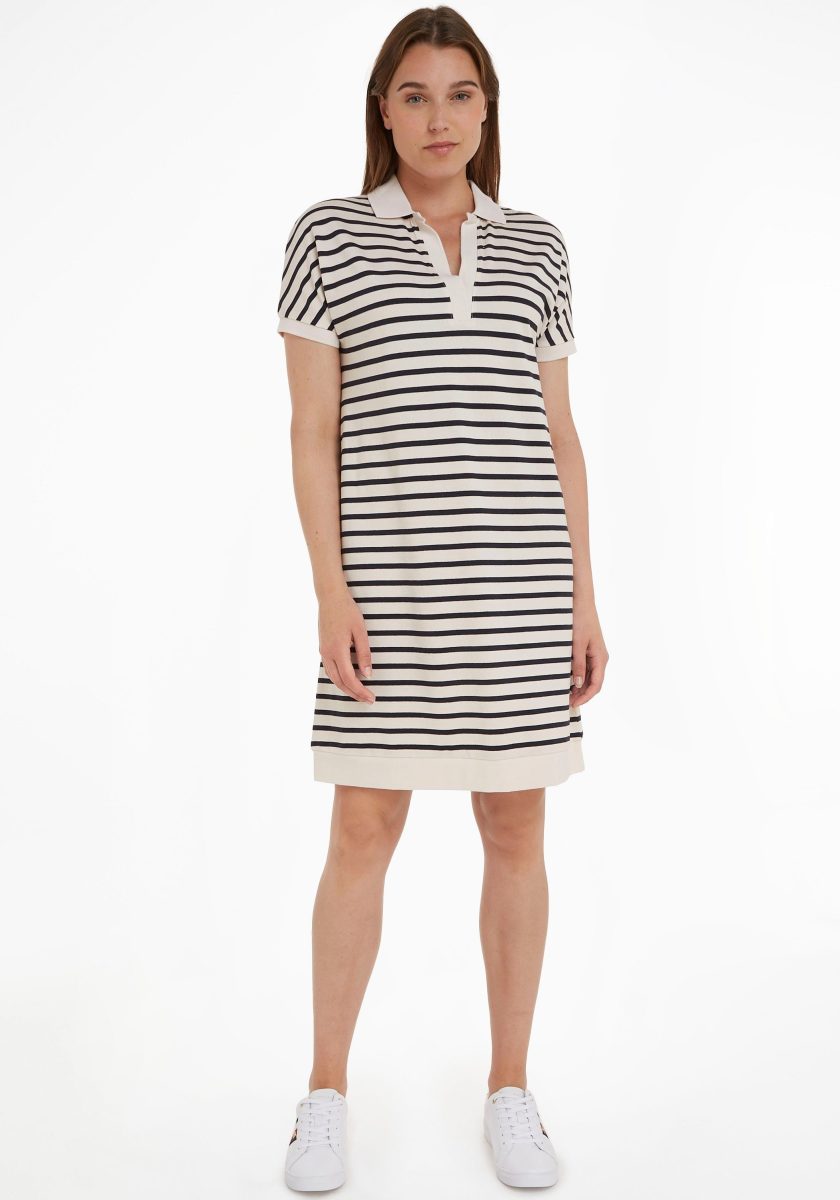 Tommy hilfiger Polojurk RELAXED LYOCELL POLO KNEE DRS SS