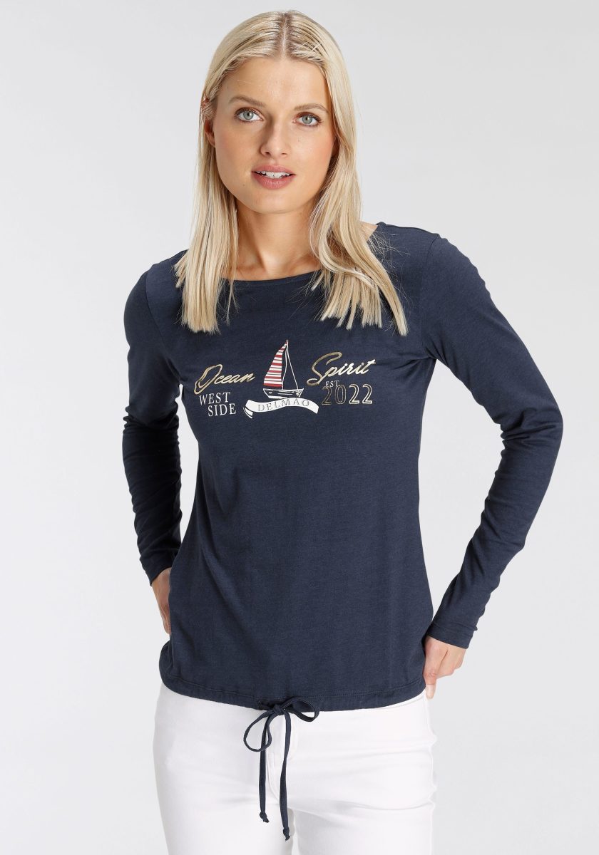 DELMAO Shirt met lange mouwen