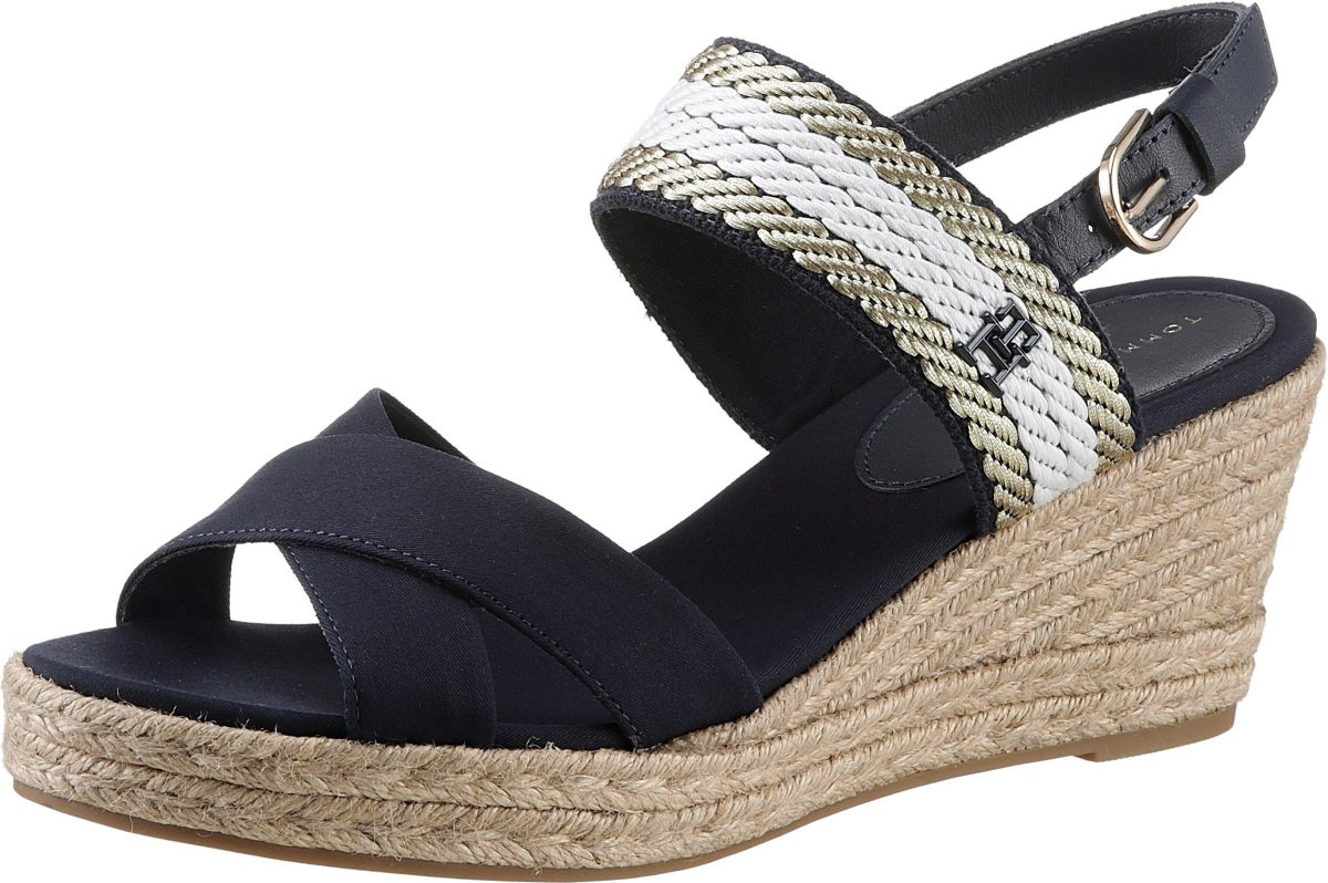 Sandalen Tommy hilfiger  GOLDEN WEBBING MID WEDGE