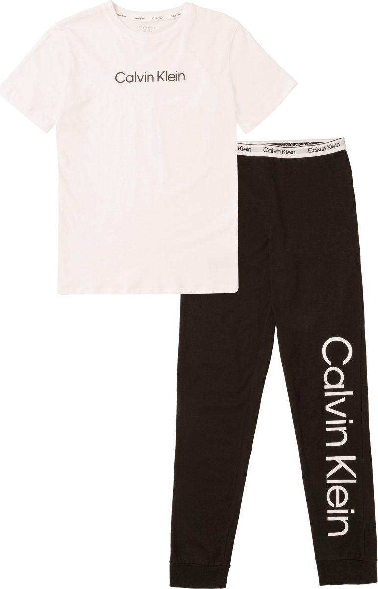 Calvin klein Huispak KNIT PJ SET (SS+CUFFED PANT) (2-delig)