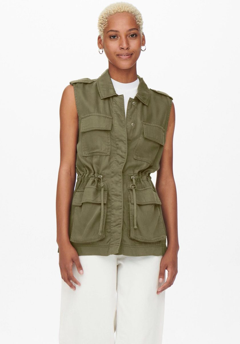 Only Korte bodywarmer ONLKENYA LIFE UTILITY WAISTCOAT OTW