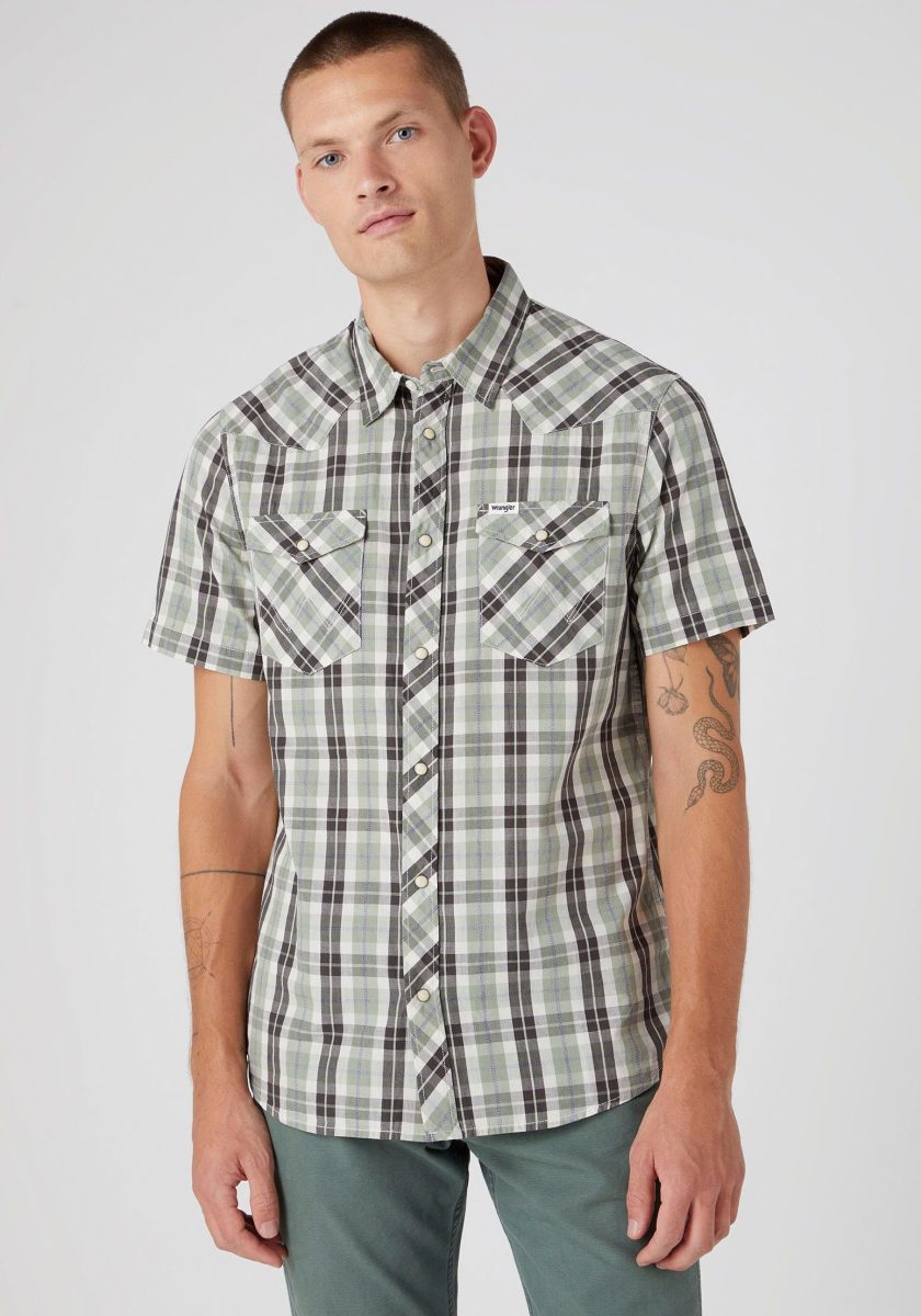 Wrangler Geruit overhemd Western