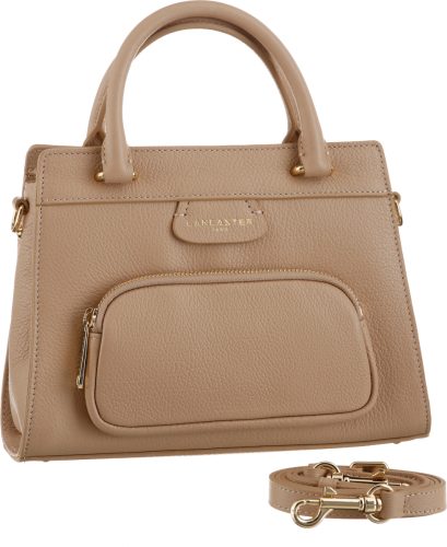 Lancaster Tas Handbag Dune met goudkleurige details