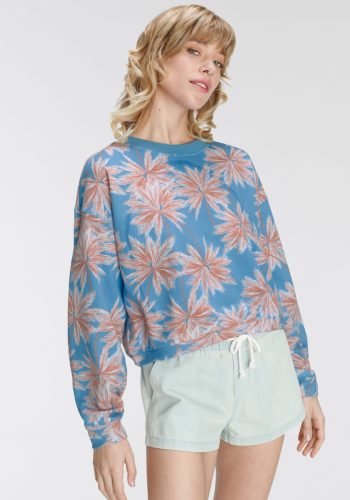 Roxy Sweatshirt OFF TO THE BEACH Azure blue Palm island (set)