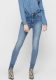 Only cropped high waist skinny jeans blauw