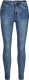Only cropped high waist skinny jeans blauw