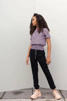 NoBell’ top van gerecycled polyester paars/lila