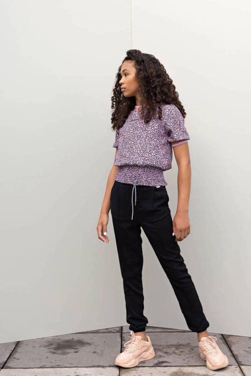 NoBell’ top van gerecycled polyester paars/lila