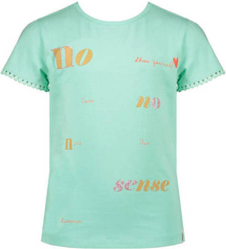 NONO T-shirt met printopdruk mintgroen