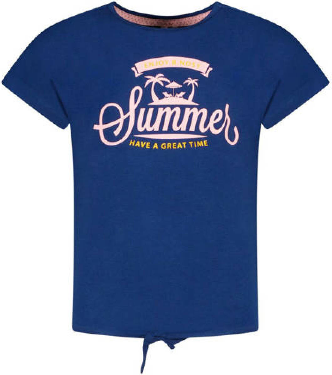 B.Nosy T-shirt met printopdruk hardblauw