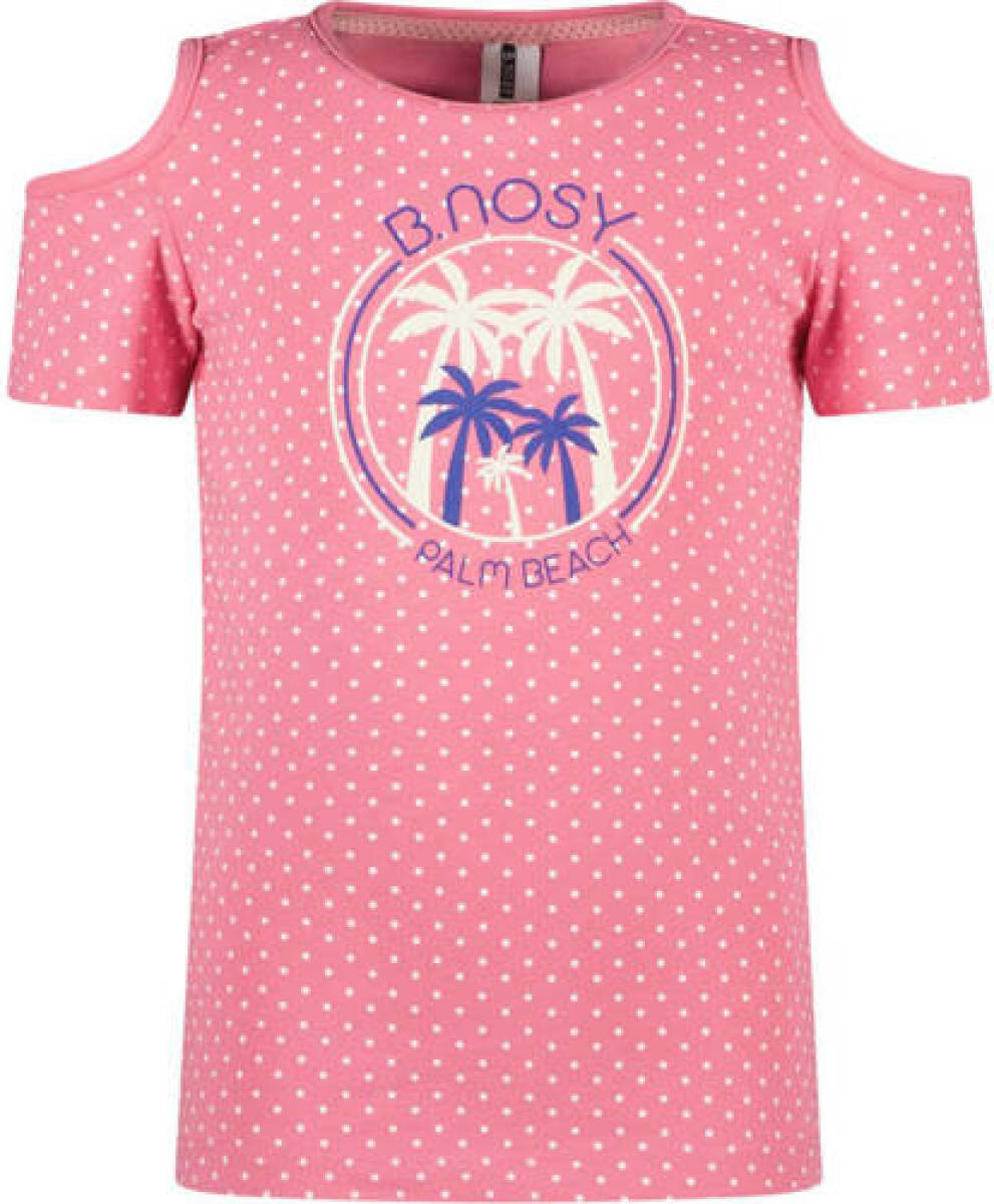 B.Nosy T-shirt met printopdruk roze