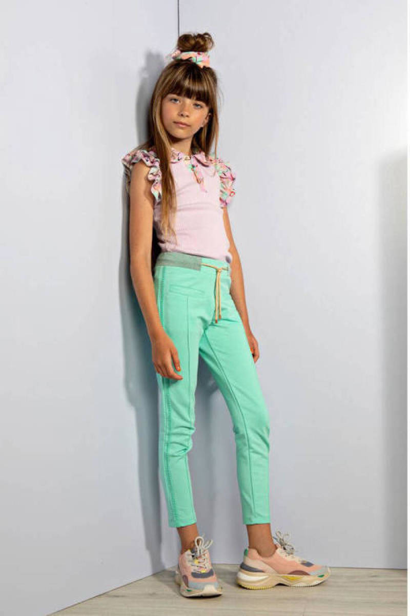 NONO top met ruches roze