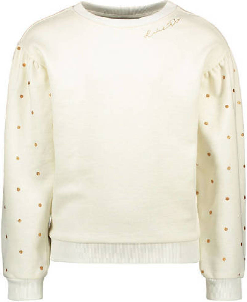Like Flo sweater met stippen ecru