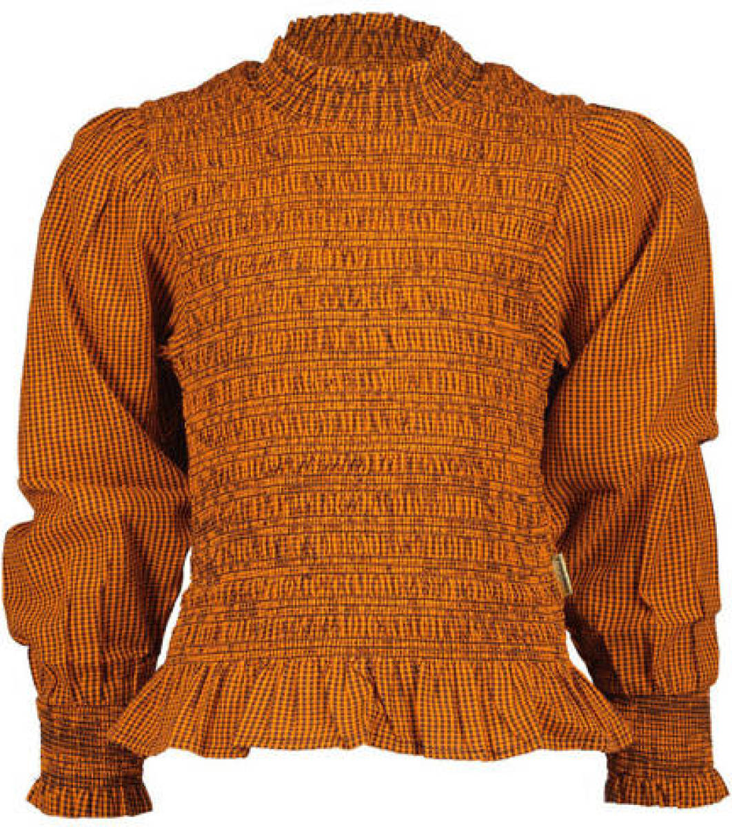 Vingino geruite top oranje
