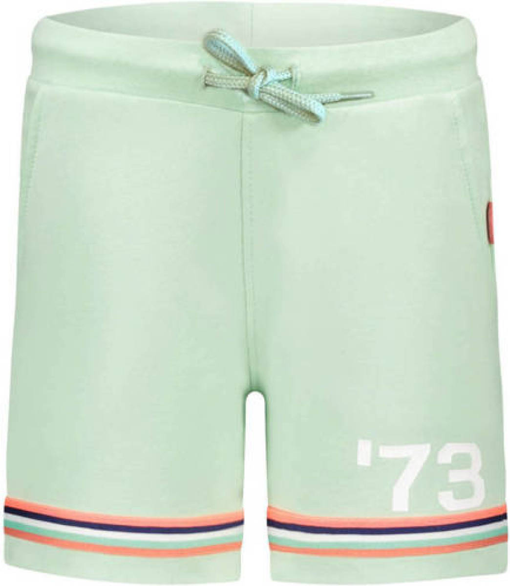 TYGO & vito gestreepte short mintgroen