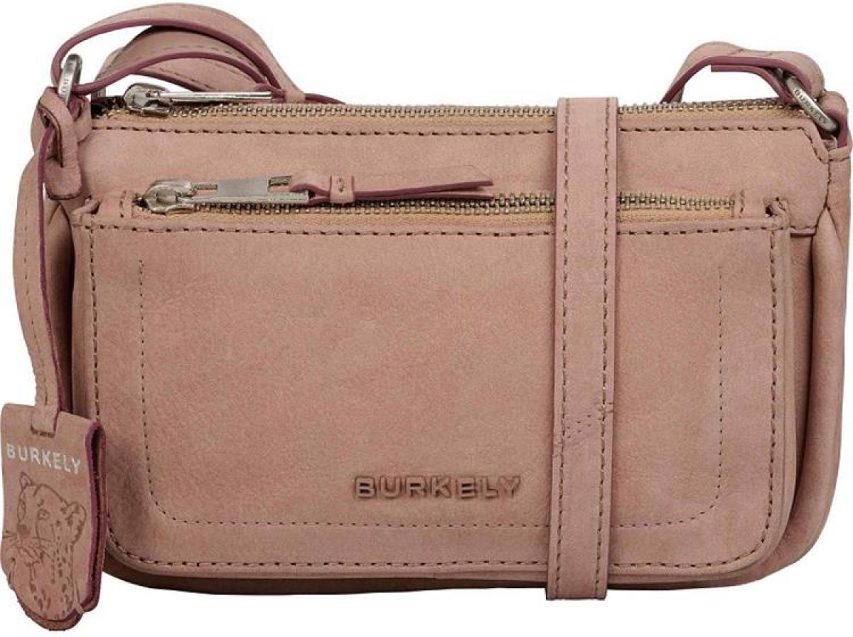 Burkely leren crossbody tas Still Selene oudroze