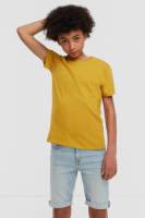 anytime T-shirt okergeel