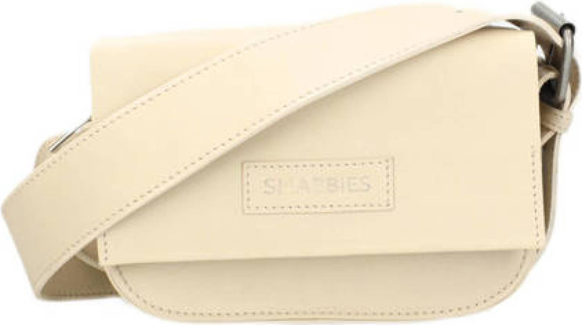Shabbies Amsterdam leren crossbody tas beige