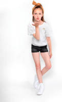 No Way Monday T-shirt met broderie wit