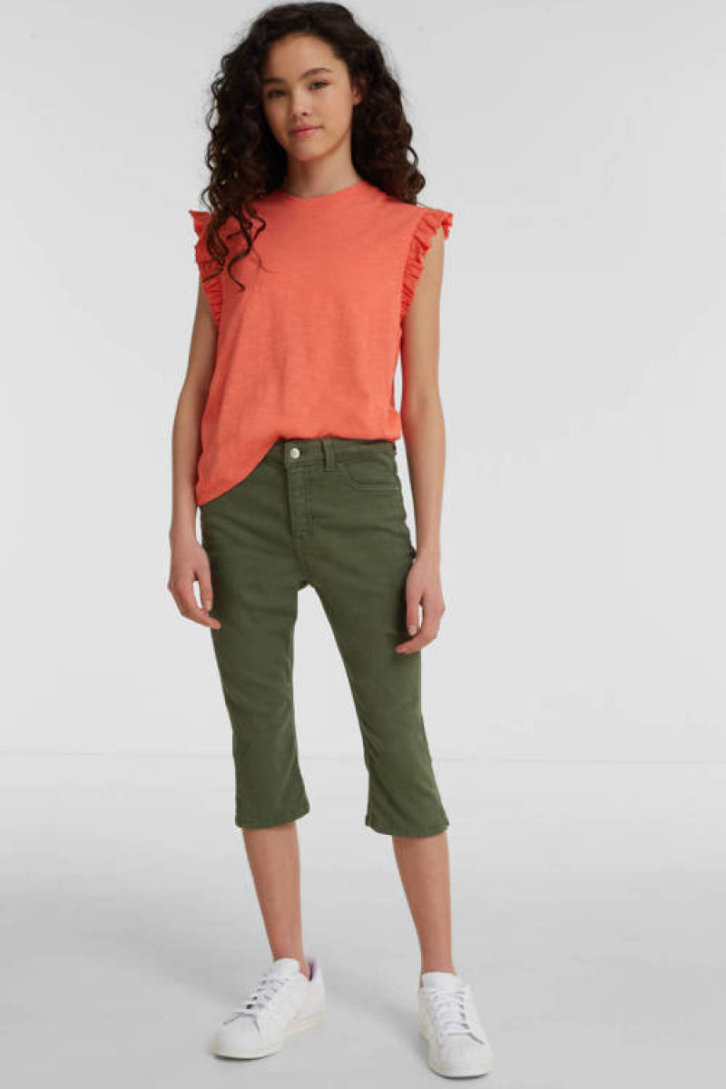 anytime capri jeans khaki