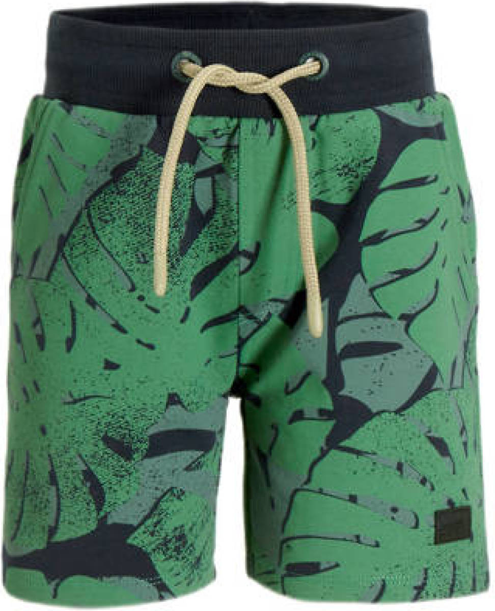 Orange Stars short Mason met all over print groen