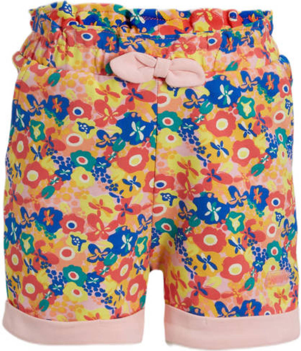 Orange Stars sweatshort Mona met all over print multi