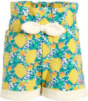 Orange Stars short Mona met all over print multi