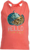 Orange Stars singlet Mariet met printopdruk en pailletten rood