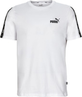Puma regular fit T-shirt met logo wit/zwart