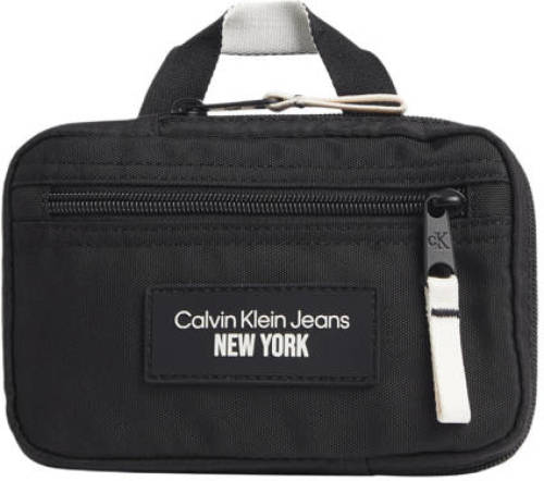CALVIN KLEIN JEANS telefoontasje met logo zwart
