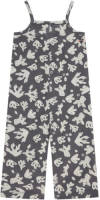 Babyface jumpsuit met all over print grijs/wit