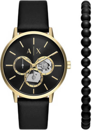 Armani Exchange horloge AX7146SET Emporio Armani met armband zwart